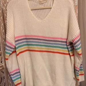 Sweater with stripes from The Red Collection. Never worn, no tags. Size M/L